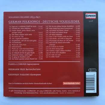 CD Johannes Brahms: Deutsche Volkslieder