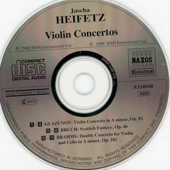 CD Various: Double Concerto • Scottish Fantasy • Violin Concerto In A Minor