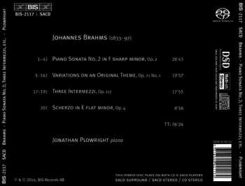 SACD Johannes Brahms: Piano Sonata No. 2; Variations; Three Intermezzi; Scherzo