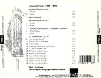 CD Johannes Brahms: Organ Works