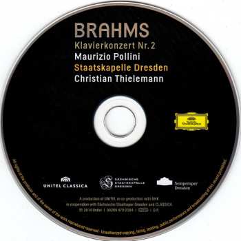 CD Johannes Brahms: Klavierkonzert Nr. 2