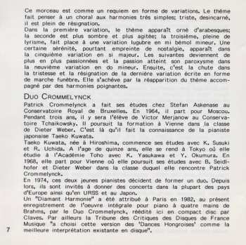 CD Johannes Brahms: Liebeslieder Walzer Op. 52a / Souvenir De La Russie Op. 151 / Neue Liebeslieder Walzer Op. 65a / Variationen Op. 23 (Complete Original Works For Piano 4 Hands Vol. II)