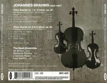 CD Johannes Brahms: Piano Quartets 1 & 3