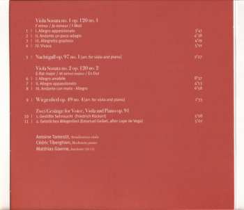 CD Johannes Brahms: Sonatas Op.120 | Zwei Gesänge Op. 91 | Wiegenlied
