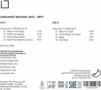 2CD Johannes Brahms: String Sextets Op. 18 & Op. 36