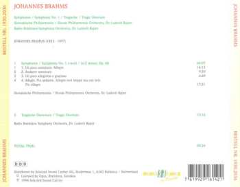 CD Johannes Brahms: Symphonie / Symphony No. 1   /   Tragische / Tragic Overture