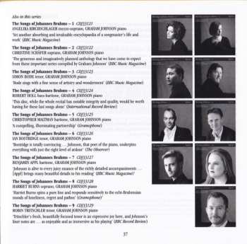 CD Johannes Brahms: The Songs Of Brahms ~ 10