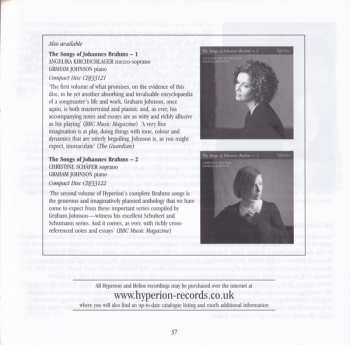 CD Johannes Brahms: The Songs Of Johannes Brahms ∼ 3