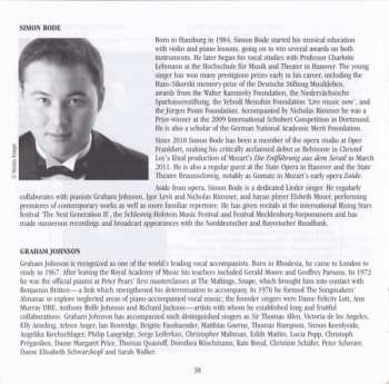 CD Johannes Brahms: The Songs Of Johannes Brahms ∼ 3