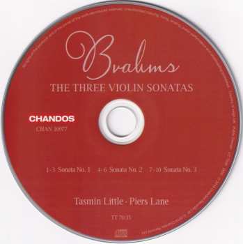 CD Johannes Brahms: The Three Violin Sonatas