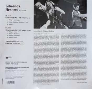 LP Johannes Brahms: The Two Sonatas For Cello And Piano