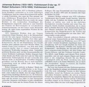CD Robert Schumann: Violin Concertos