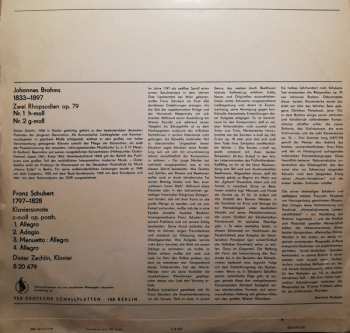 LP Johannes Brahms: Zwei Rhapsodien Op. 79 / Klaviersonate C-moll Op. Posth.