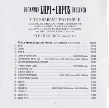 CD The Brabant Ensemble: Motets ∙ Te Deum ∙ Missa Surrexit Pastor