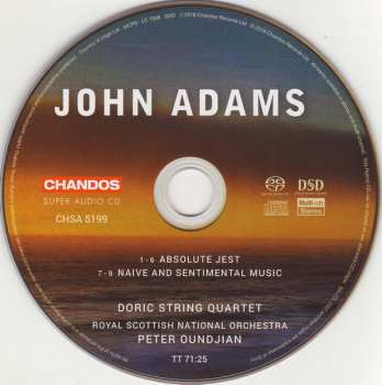 SACD John Adams: Naive And Sentimental Music / Absolute Jest