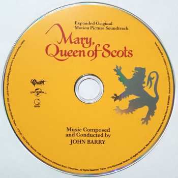 CD John Barry: Mary, Queen Of Scots (Expanded Original Motion Picture Soundtrack) LTD