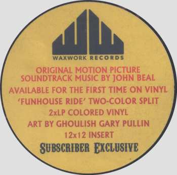 2LP John Beal: The Funhouse (Original Motion Picture Soundtrack Music) CLR | LTD