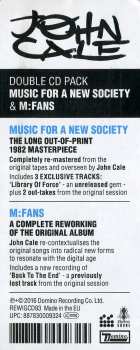 2CD John Cale: Music For A New Society / M:FANS