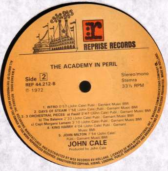 LP John Cale: The Academy In Peril