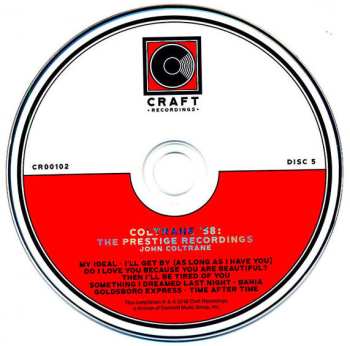 5CD/Box Set John Coltrane: Coltrane '58: The Prestige Recordings