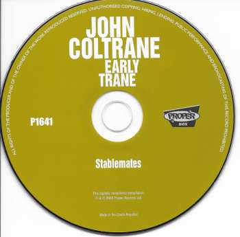4CD/Box Set John Coltrane: Early Trane