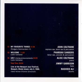 CD John Coltrane: Last Performance At Newport July 2, 1966 LTD