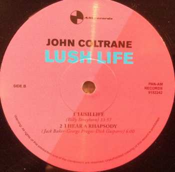 LP John Coltrane: Lush Life LTD
