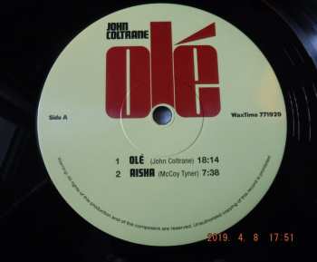 LP John Coltrane: Olé (The Complete Session)