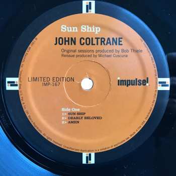 LP John Coltrane: Sun Ship LTD