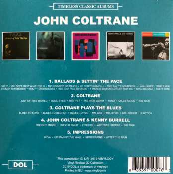 5CD/Box Set John Coltrane: Timeless Classic Albums Impressions