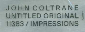 LP John Coltrane: Untitled Original 11383 / Impressions CLR | LTD