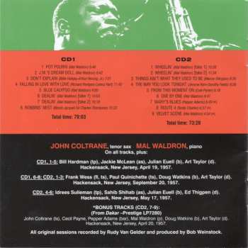 2CD John Coltrane: The Dealers / The Complete Sessions
