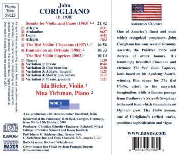 CD John Corigliano: Music For Violin And Piano