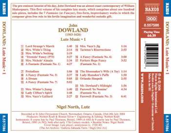 CD Nigel North: Lute Music, Vol. 1 - Fancyes, Dreams And Spirits