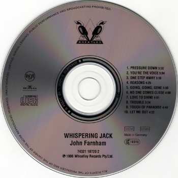 CD John Farnham: Whispering Jack