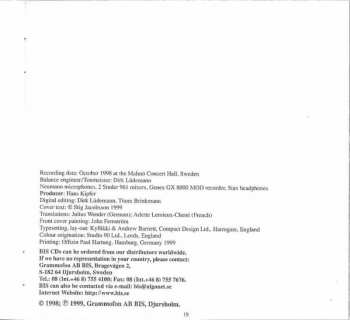 CD Malmö Symphony Orchestra: Songs Of The Sea • Symphony No. 12 • Rao-Nai-Nai's Songs