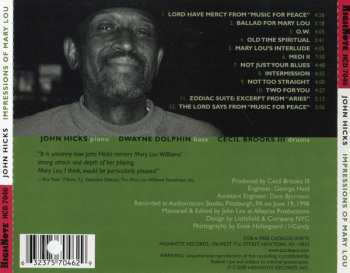 CD John Hicks: Impressions Of Mary Lou