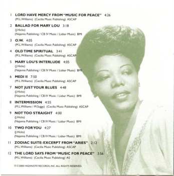 CD John Hicks: Impressions Of Mary Lou