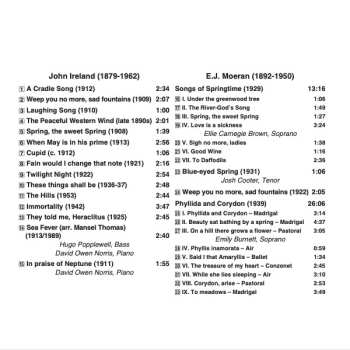 CD John Ireland: Choral Music: A Cradle Song • Sea Fever • Songs Of Springtime