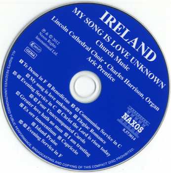 CD John Ireland: My Song Is A Love Unknown