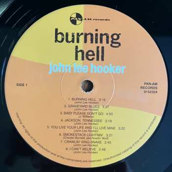 LP John Lee Hooker: Burning Hell LTD