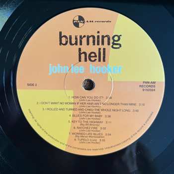 LP John Lee Hooker: Burning Hell LTD