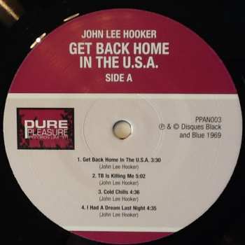 2LP John Lee Hooker: Get Back Home In The U.S.A.