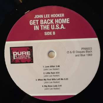 2LP John Lee Hooker: Get Back Home In The U.S.A.