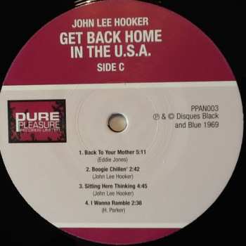 2LP John Lee Hooker: Get Back Home In The U.S.A.