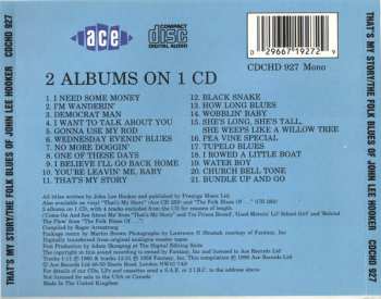CD John Lee Hooker: That's My Story / The Folk Blues Of John Lee Hooker
