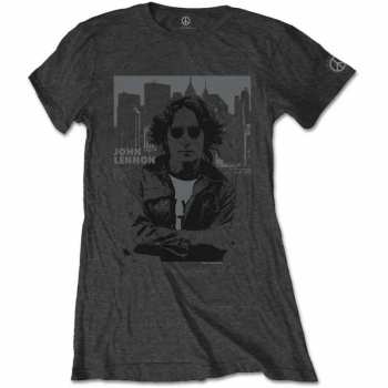 Merch John Lennon: Dámske Tričko Skyline 