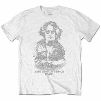 Merch John Lennon: Tričko Peace  S