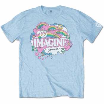 Merch John Lennon: Tričko Rainbows, Love & Peace  S