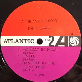 LP John Lewis: A Milanese Story (Original Soundtrack)